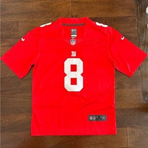 Never Worn New York Giants Daniel Jones Red Throwback Jersey Size Adult Small